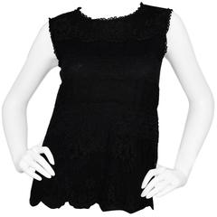 Dolce & Gabbana Black Lace Sleeveless Top sz IT38 5