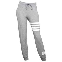 Thom Browne Men's Grey Block Stripe Cotton Sweatpants sz 0/XS rt. $590