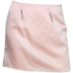 Rochas Pink Satin Mini Skirt sz FR36 2