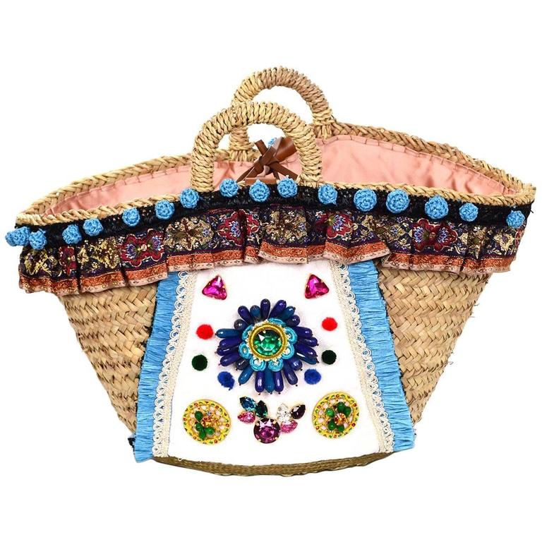 Dolce and Gabbana Summer '16 Embellished Runway Tote Bag For Sale at ...