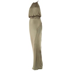 Versace Slinky Backless Jersey Gown 