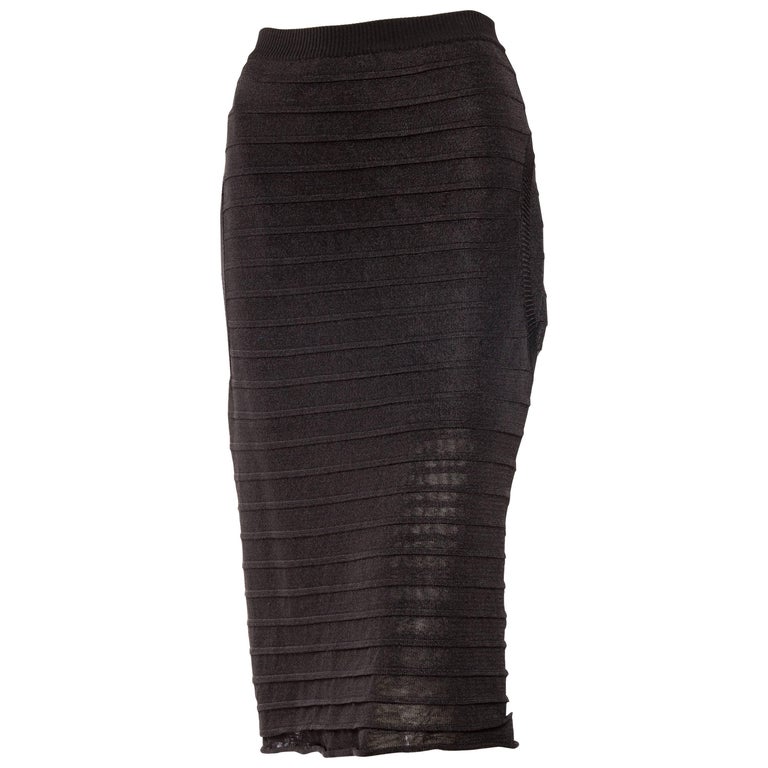 Calvin Klein Collection Knit Skirt For Sale at 1stdibs