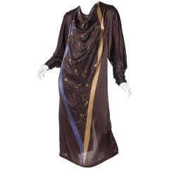 1980s Gianni Versace Satin Tunic Dress