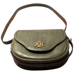 Hermès Paris "Lift " Vintage Bag in Lézard / Rare model and rare color 7
