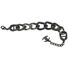 Gorgeous Chanel CC Logo Chaine Bracelet 
