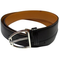 Hermès Etrier Belt box leather and palladium T 90 cm 