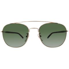 Montblanc MB597SF-28N-57 Metal Shimmering Rose Gold - Green Sunglasses