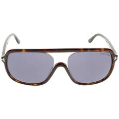 Tom Ford FT0442-52V-59 Plastic Dark Havana - Blue Sunglasses