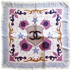 Vintage 20th Century Chanel Western Silk Scarf