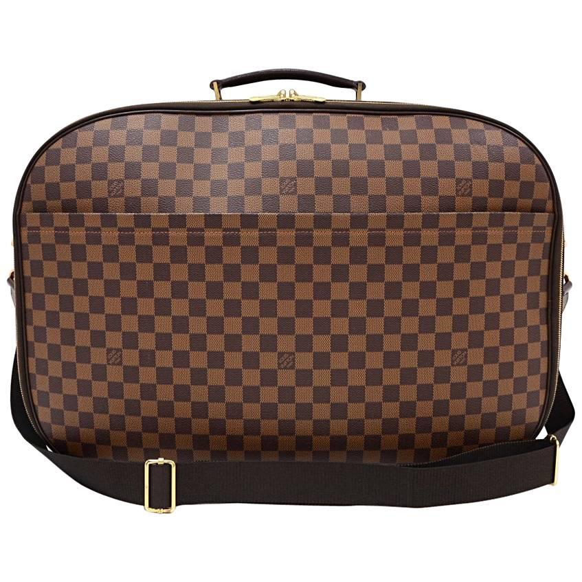 Louis Vuitton Packall GM Ebene Damier Canvas Large Travel Bag + Strap 
