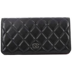 Chanel L-Yen Wallet Quilted Lambskin Long