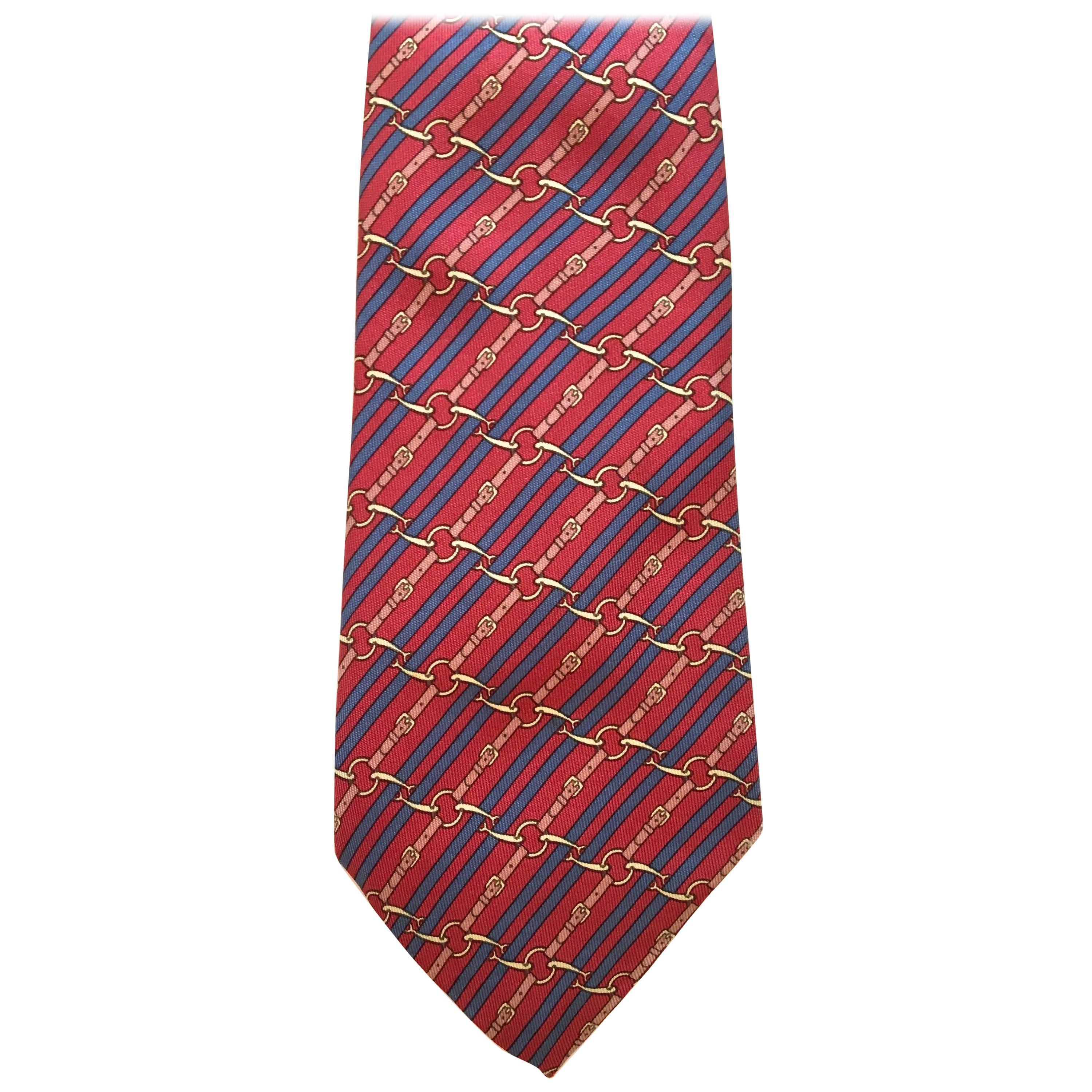 Vintage Hermes Tie - 100% Silk