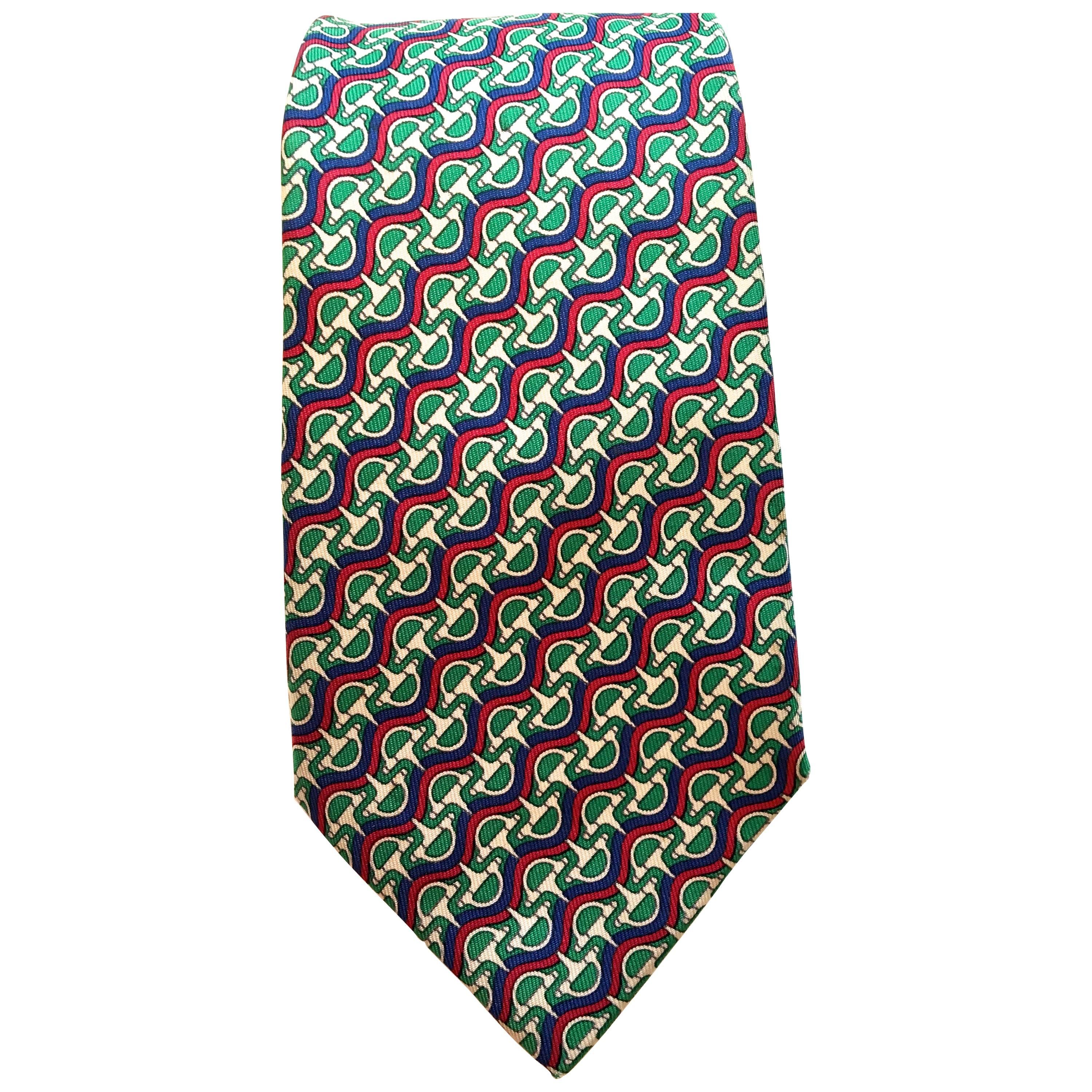 Vintage Hermes Tie - 100% Silk For Sale