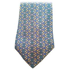 Hermes Tie - Golf Theme - 100% Silk