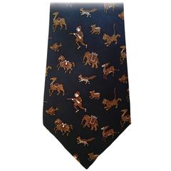 Vintage Hermes Tie - 100% Silk
