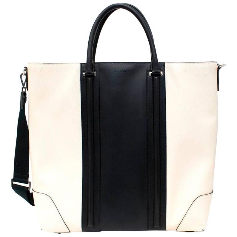 Givenchy Lucrezia Cream and Black Tote Bag For Sale