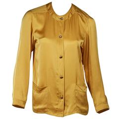 Marigold Vintage Chanel Silk Blouse 8