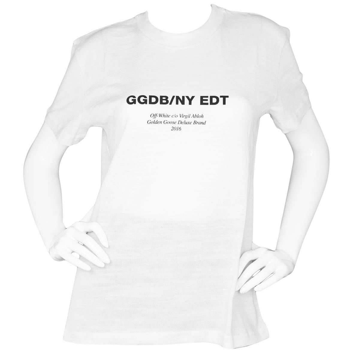 Golden Goose GGDB x Off-White Limited Edition NY Men's T-Shirt Sz M NIB rt. $300