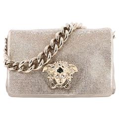 Versace Palazzo Flap Bag Embellished Leather Small