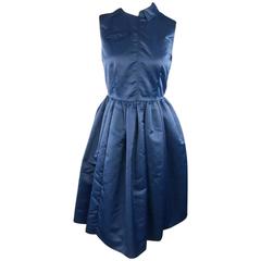 MARC by MARC JACOBS Size 2 Blue Nylon MA-1 2015 Resort Cocktail Dress