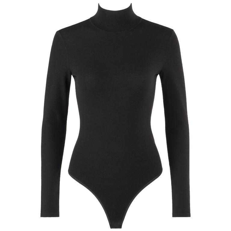long sleeve mock neck bodysuit