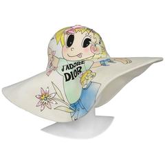 Retro Christian Dior Cartoon Hat