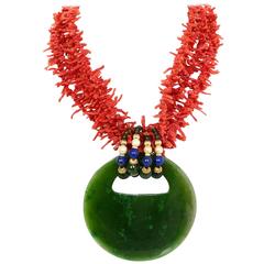 Evelyn Doura Coral Pendant Necklace 8