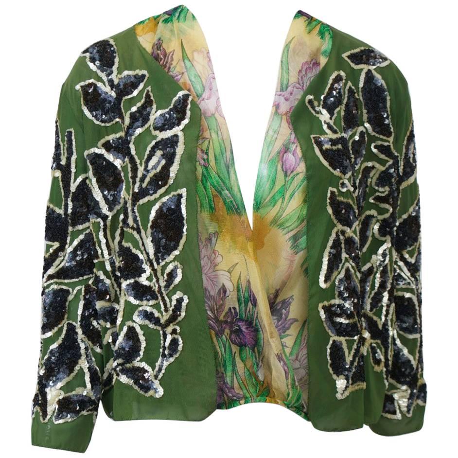 Jean Paul Gaultier Sequin Jacket Set For Sale