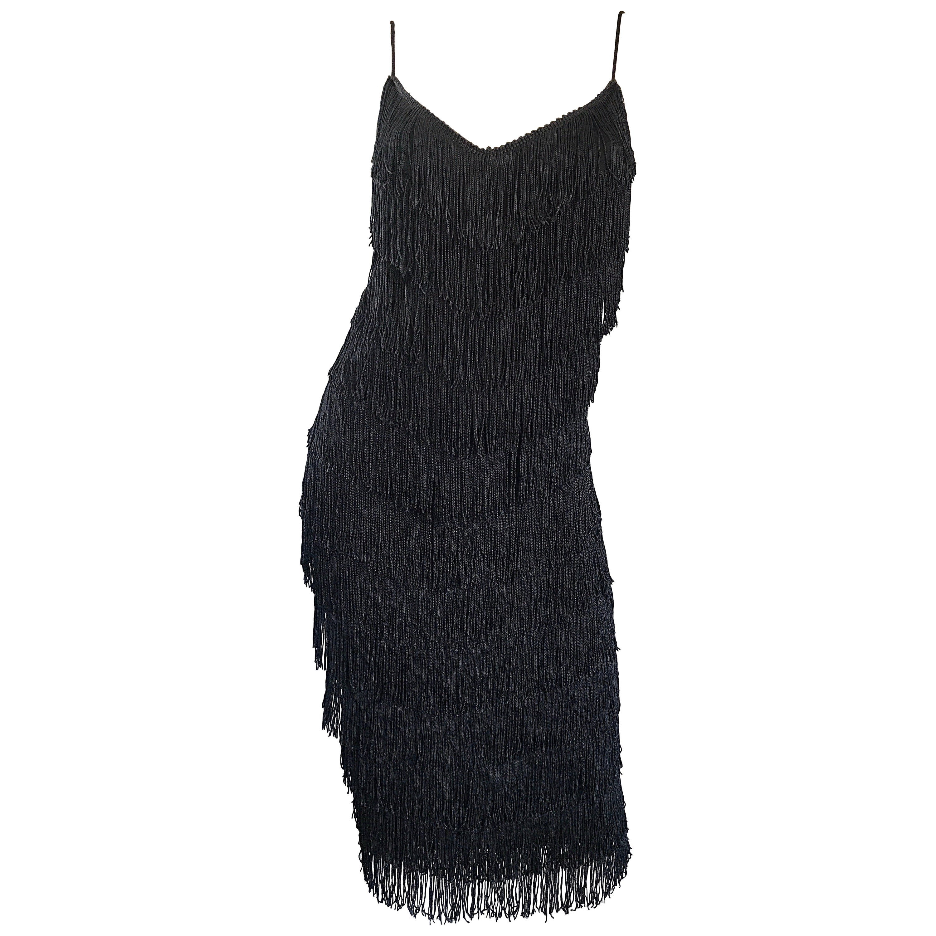 70s fringe dress