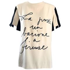 Rare Vintage Moschino Couture " La Porti un Bacione a Firenze Tunic Top Blouse 5