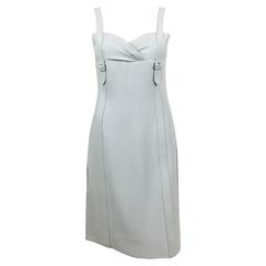 Valentino Pale Blue Silk Dress