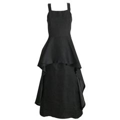 Givenchy 1970's Little Black Dress w Belt For Sale at 1stdibs