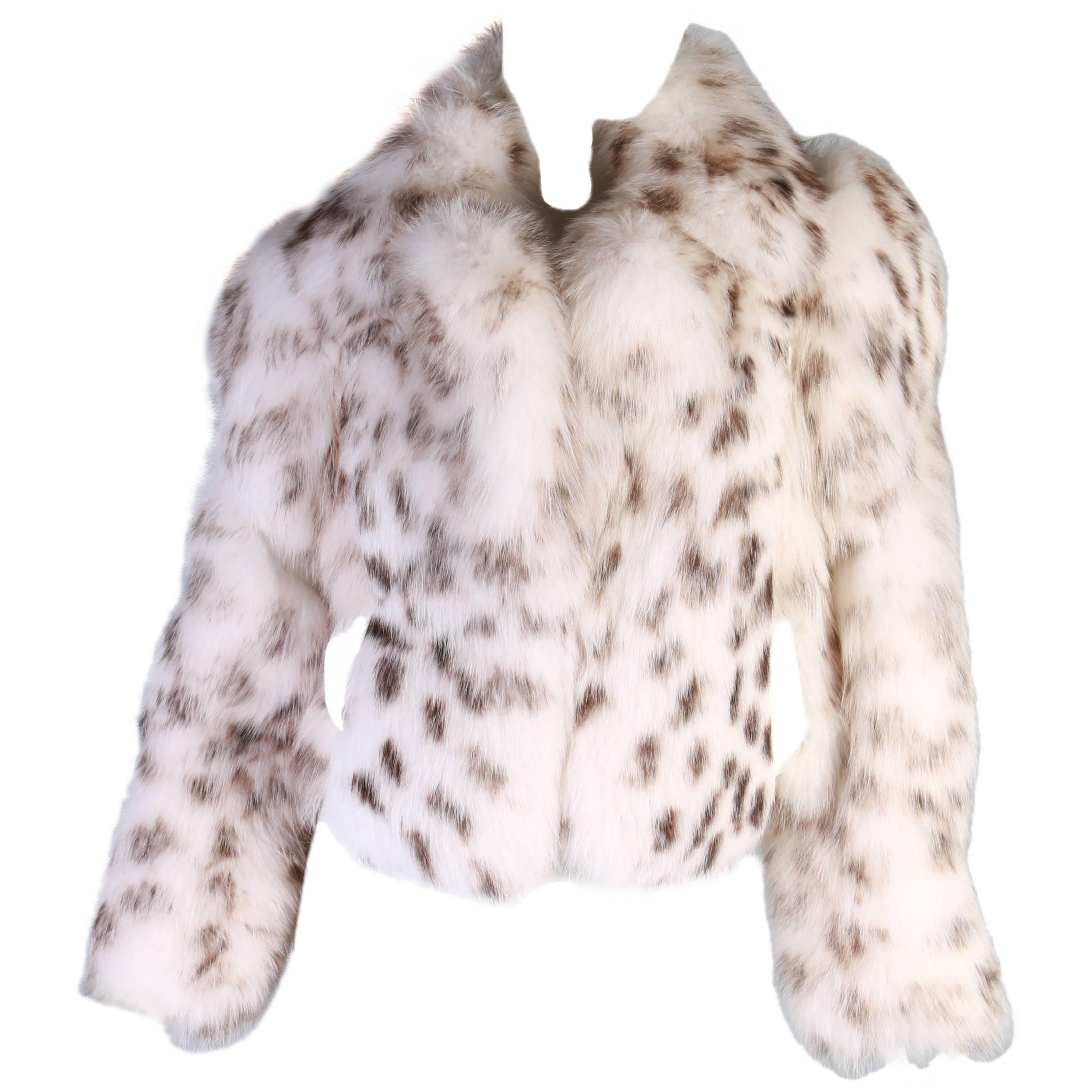 Versace Collection fox fur jacket 