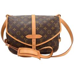 Retro Louis Vuitton Saumur 30 Monogram Canvas Shoulder Bag 