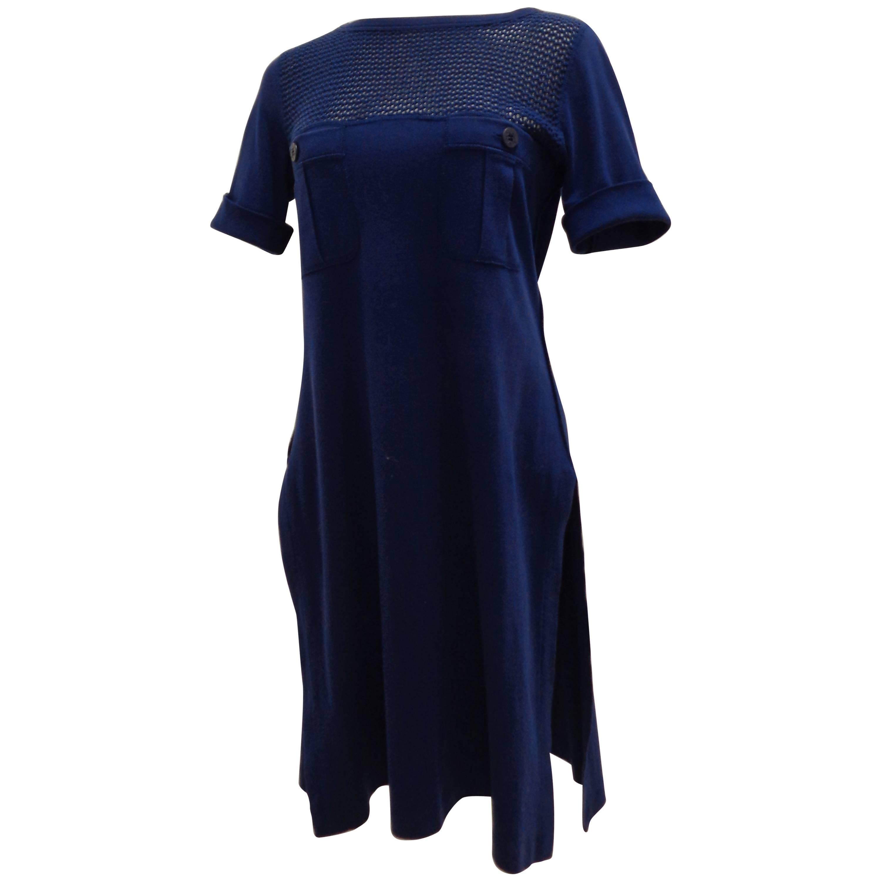 Sonia Rykiel blu dress For Sale