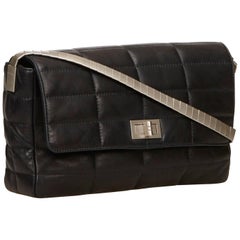 Chanel Classic Black Lambskin Chocolate Bar Reissue Flap Bag