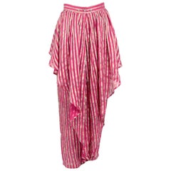 Kenzo 1980s Silk Striped Trousers