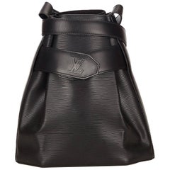 Louis Vuitton Black Epi Leather Sac D'Epaule GM Bag