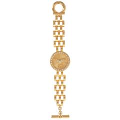 1990s GIANFRANCO FERRE' Chain Faux Watch Bracelet