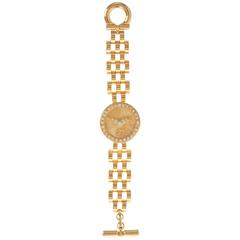 Vintage 1990s GIANFRANCO FERRE' Chain Faux Watch Bracelet