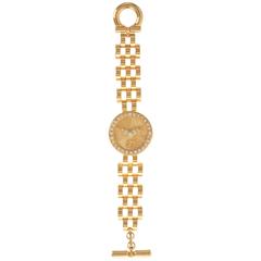 Vintage 1990s GIANFRANCO FERRE' Chain Faux Watch Bracelet