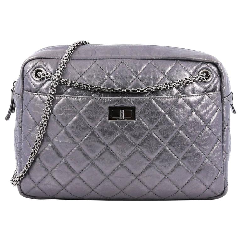 Chanel Reissue Camera Bag Quilted Aged Calfskin Large at 1stDibs