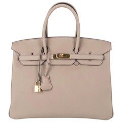 Hermes Birkin HSS 35 Gris Tourterelle Tri Colour Special Order Bag Gold Hardware