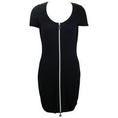 Gianni Versace Black Zipper One Piece Dress 11
