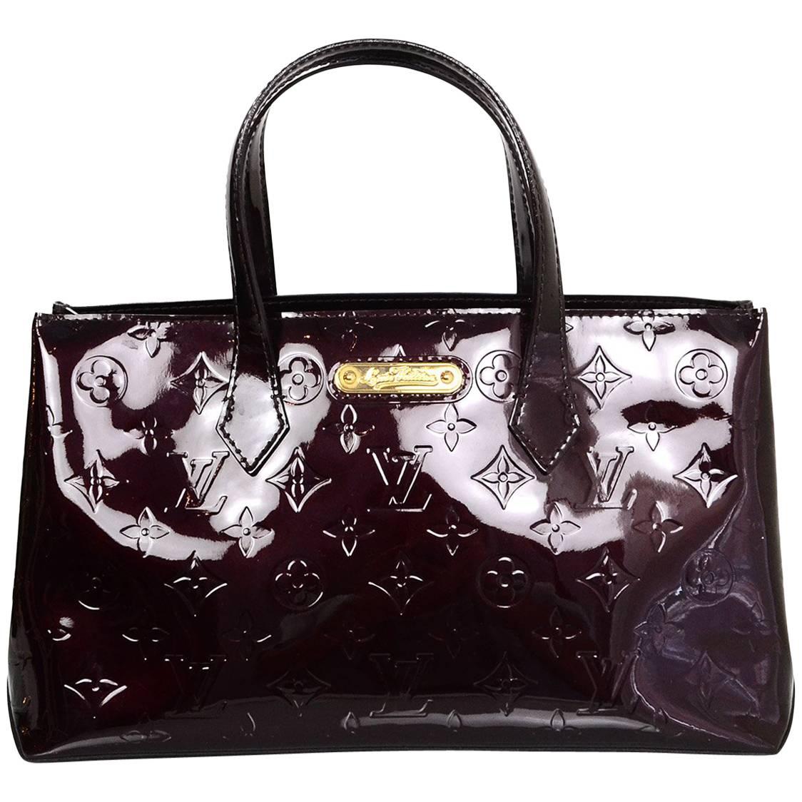 Louis Vuitton Amarante Vernis Monogram Wilshire PM Bag