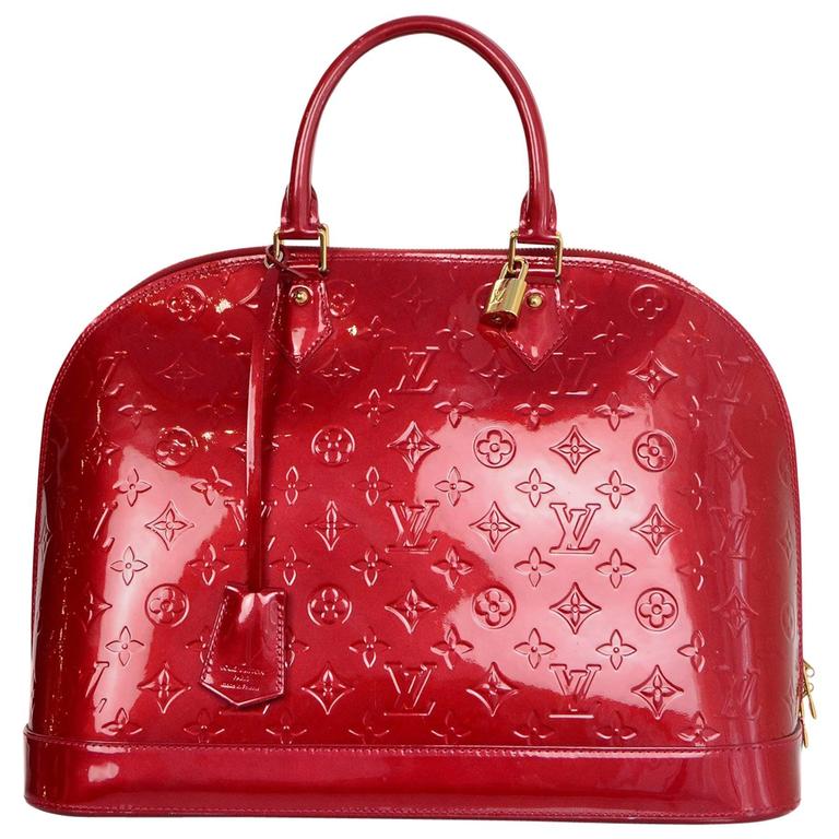 louis vuitton red and monogram
