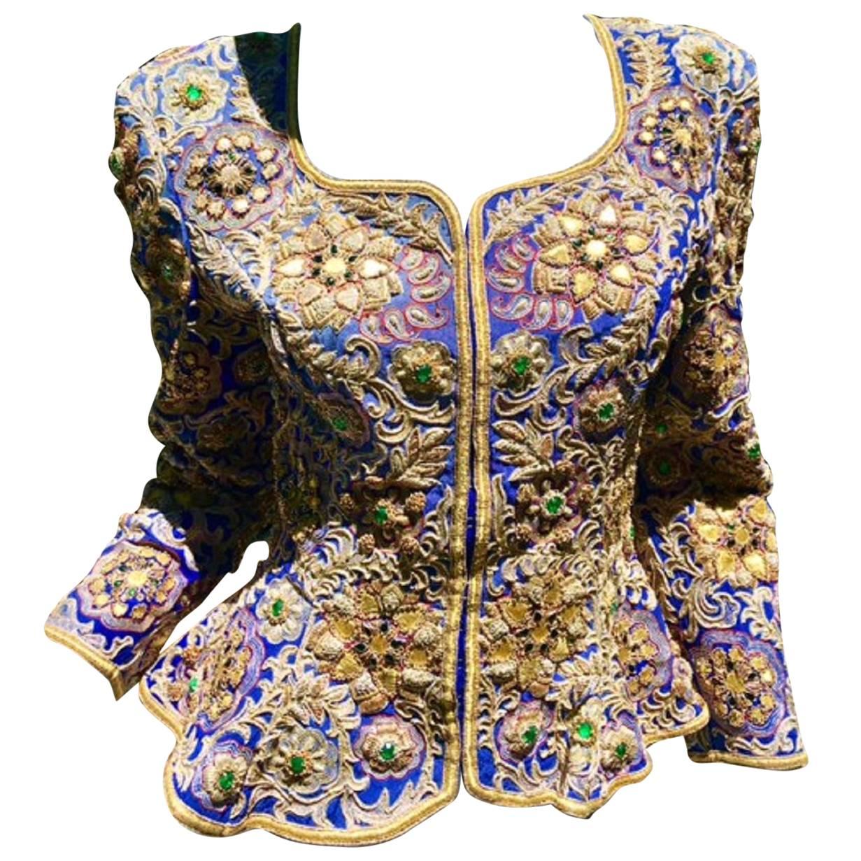 Custom Empress Jeweled and Embroidered Jacket 