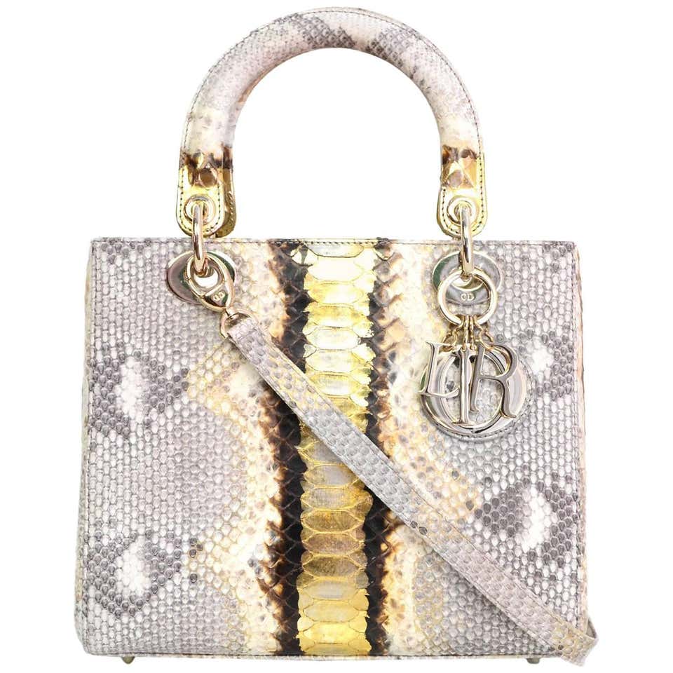 Christian Dior NEW Python Medium Lady Dior Bag rt. $8, 600 For Sale at ...