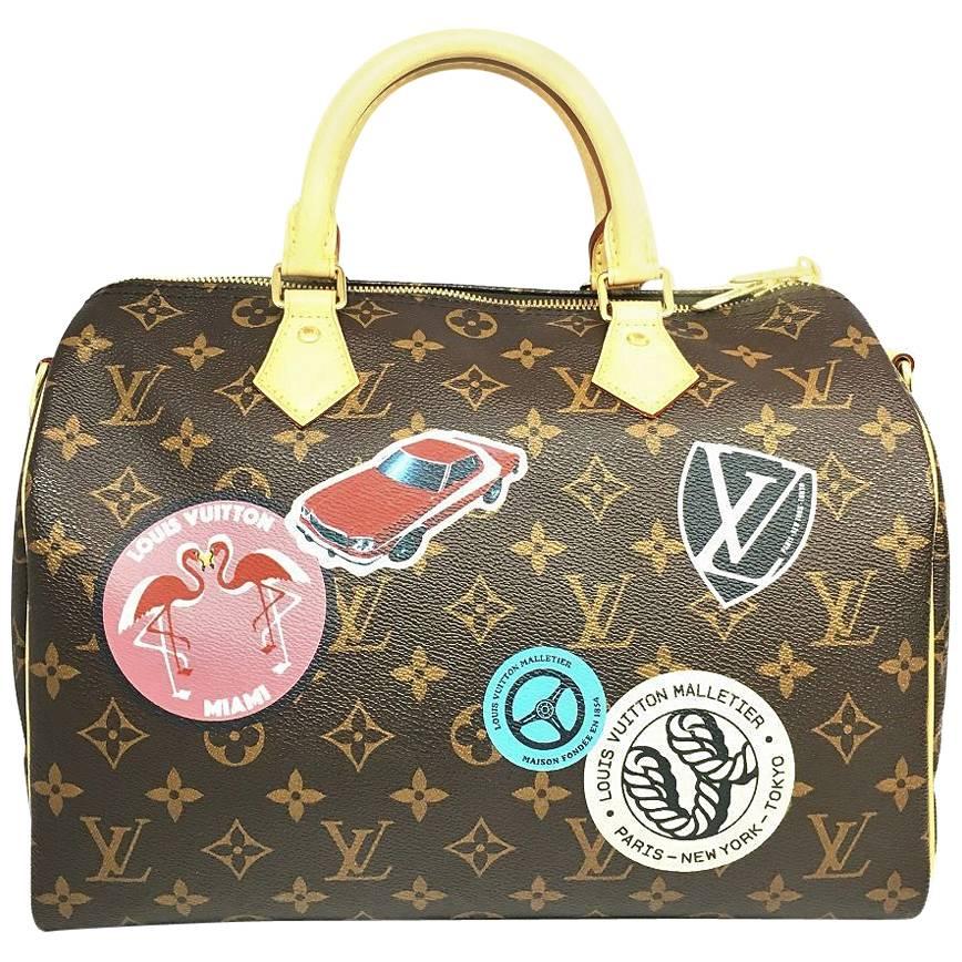 Louis Vuitton Speedy 30 Brown Monogram Canvas Top Handle Bag