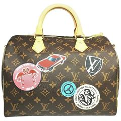 Louis Vuitton Speedy 30 Brown Monogram Canvas Top Handle Bag